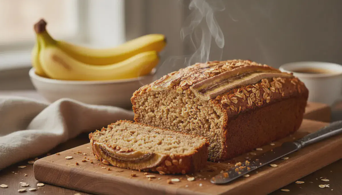 No-Flour Healthy Oatmeal Banana Bread