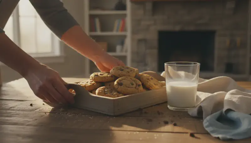 Side by side comparison of baked cookies showing height and spread differences