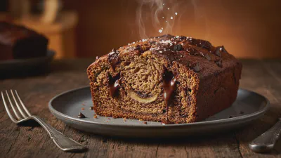 Photo de : Death by Chocolate Banana Bread: The Ultimate Fudgy Loaf