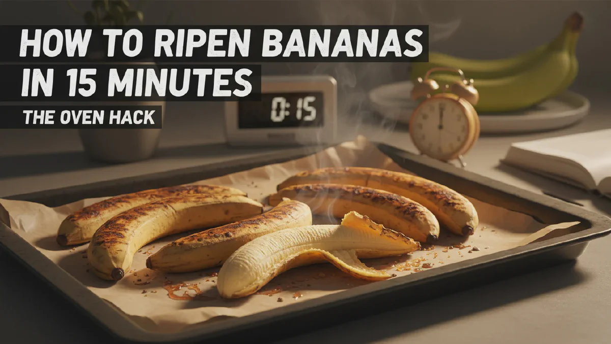 Miracle 15-Minute Ripe Bananas: The Oven Hack That Saves Baking Day