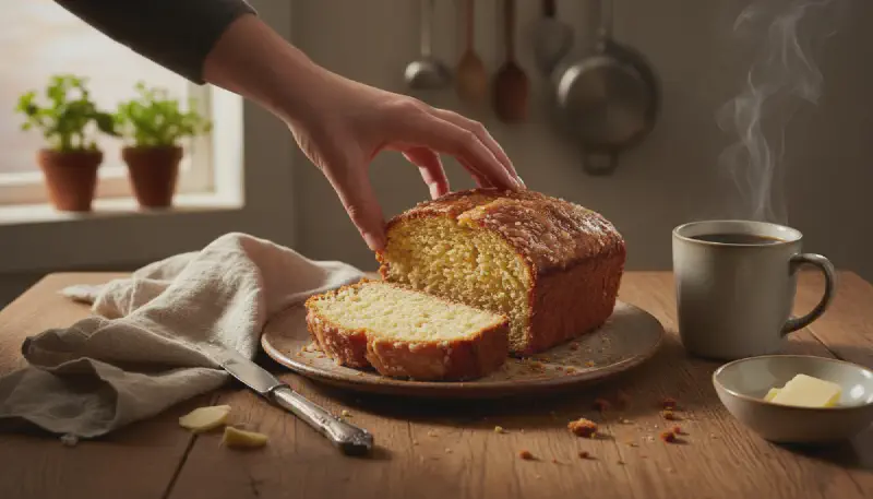 Sliced Brown Sugar Butter Loaf Texture Shot