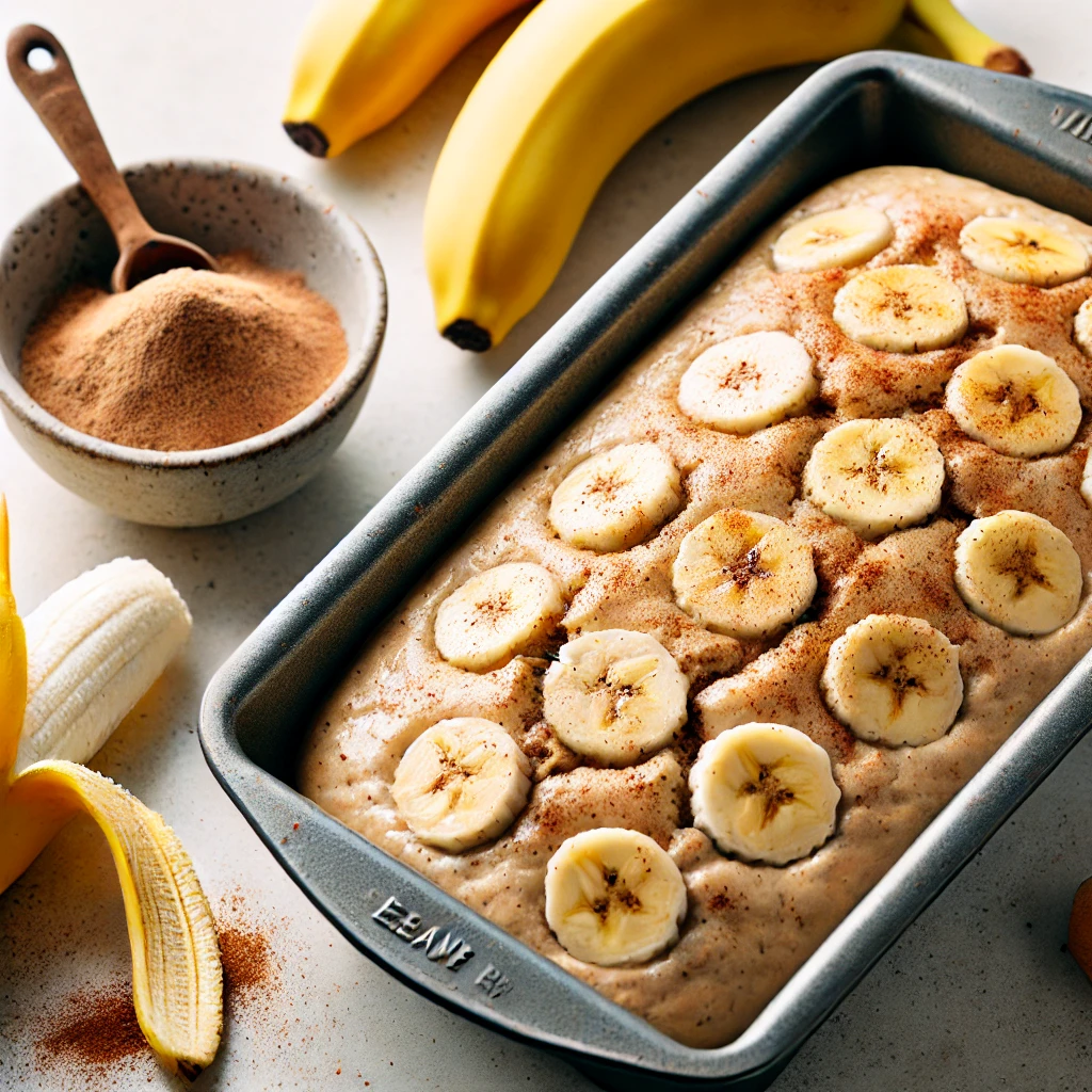 Preparation banana bread recipe