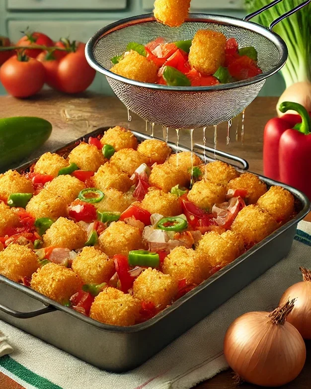 importance of properly handling vegetables in a Tex-Mex Tater Tot Casserole to prevent a soggy dish.