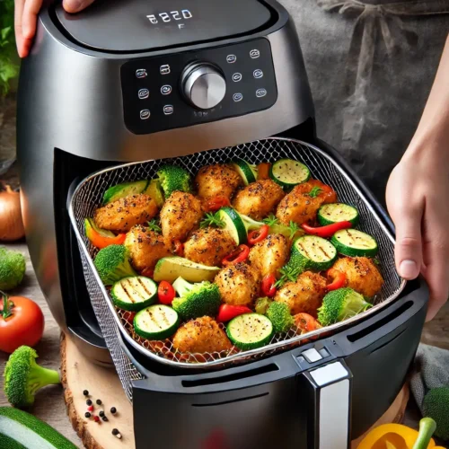 Easy Air Fryer Chicken and Vegetables recipe (1)