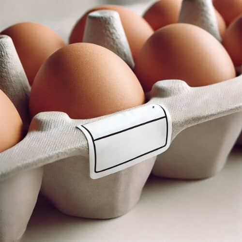 A carton of eggs, ideal for hard-boiling.