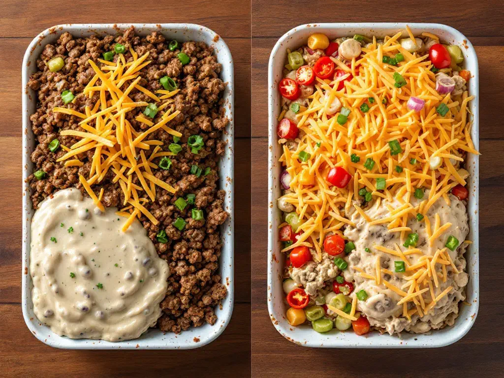 Healthier ingredient swaps for tater tot casserole