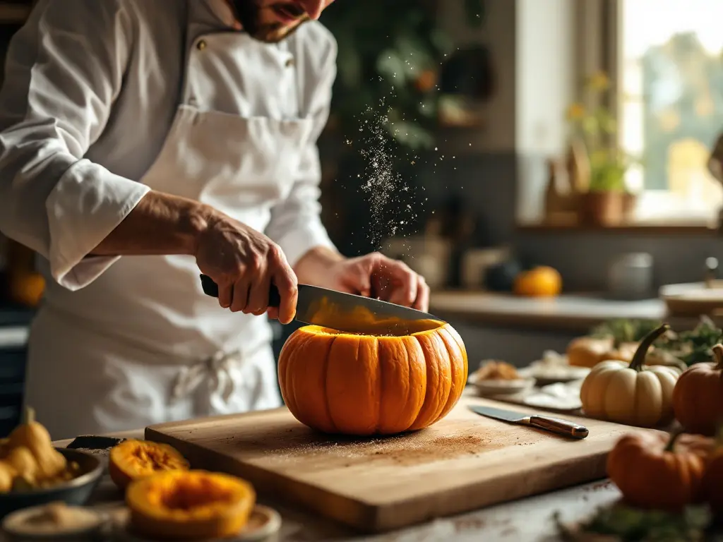 pumpkin-preparation-steps, Step-by-step guide to preparing fresh pumpkin for cooking