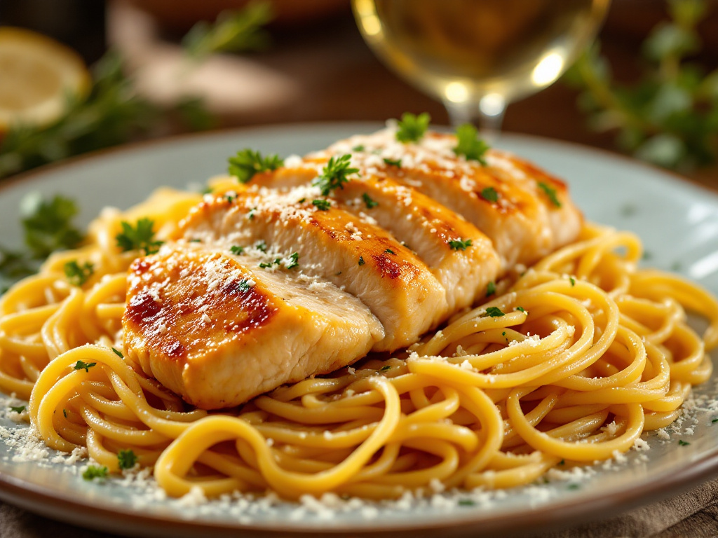 Slicing the chicken for Marry Me Chicken Pasta